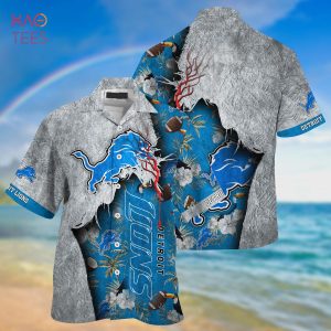 NEW Detroit Lions NFL God Hawaiian Shirt