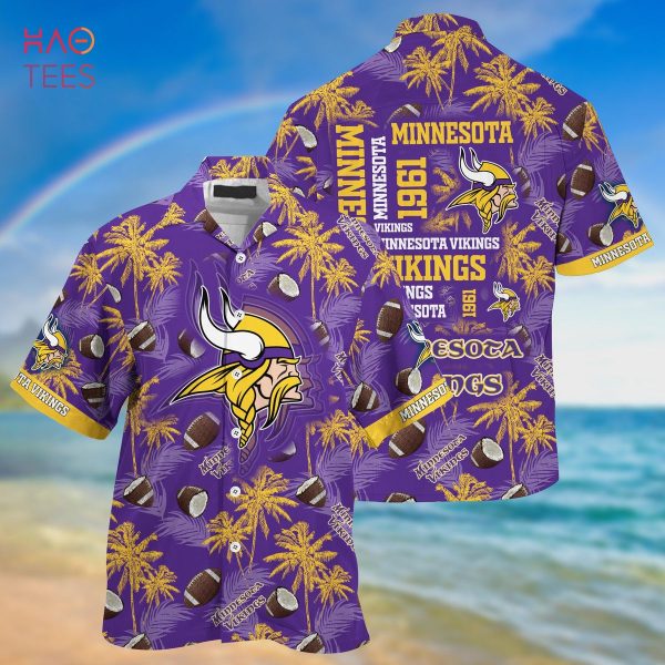 NEW Minnesota Vikings NFL Hawaiian Shirt And Short