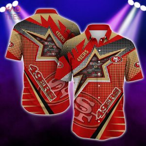 NEW San Francisco 49ers NFL Hawaiian 3D Shirt