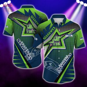 NEW Seattle Seahawks NFL Hawaiian Shirt And Short