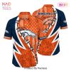 NFL Denver Broncos Hawaiian Shirt Graphic American Flag Print This Summer Gift For Fans