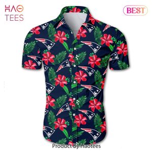 New England Patriots Hawaiian Shirt Tropical Flower summer