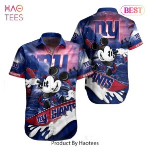 New York Giants NFL Hawaiian Shirt Mickey Graphic 3D Printed Gift For Fans