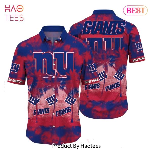 New York Giants NFL Hawaiian Shirt Tropical Pattern Graphic Short Sleeve Summer Gift For Fans