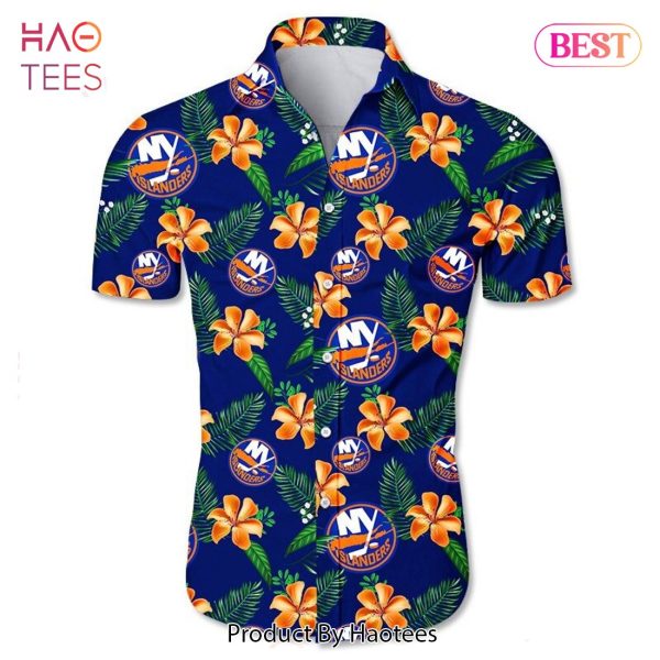 New York Islanders Hawaiian Shirt Tropical Flower summer