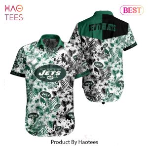 New York Jets NFL Beach Shirt Graphic Floral Pattern Print This Summer Hawaiian Shirt