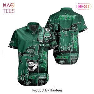 New York Jets NFL Hawaiian Shirt Skull Printed 3D New Trend Summer For Fans