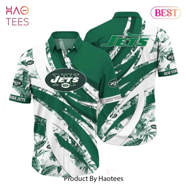 New York Jets NFL Hawaiian Shirt Tropical Pattern New Trend Summer For Sports Football Fans