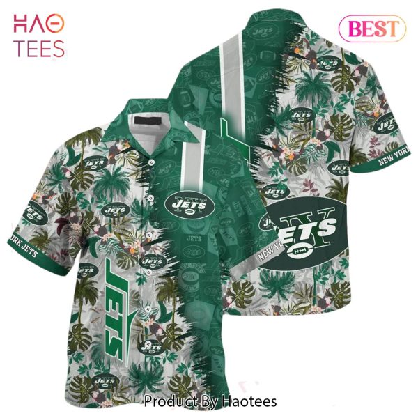 New York Jets NFL Team Football Beach Shirt Summer Button Down Hawaiian Shirt Fan Ever