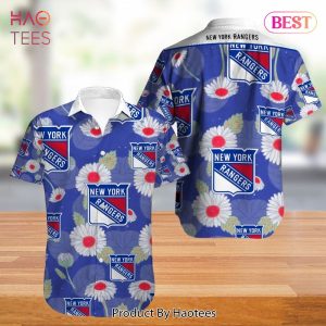 New York Rangers Hawaiian Shirt Tropical Flowers summer for fans