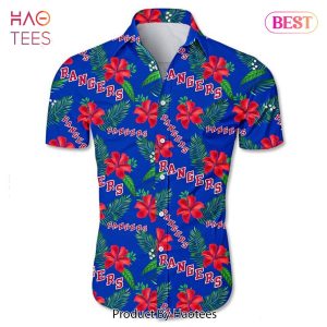 New York Rangers Hawaiian shirt Tropical Flower summer