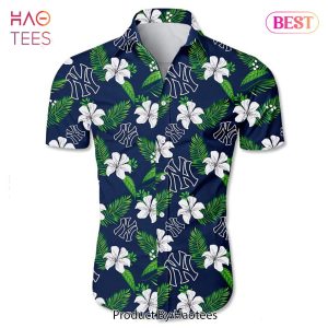 New York Yankees Hawaiian Shirt summer Tropical flower gift for fans