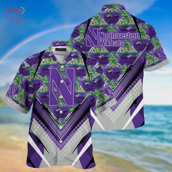 Northwestern Wildcats Summer Hawaiian Shirt And Shorts