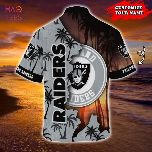 Oakland Raiders NFL Customized Summer Hawaiian 3D Shirt