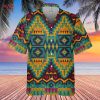 Orange and Emerald Colors Hawaiian Shirt 3D