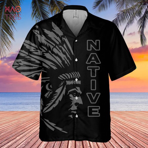 Pattern Black Hawaiian Shirt 3D