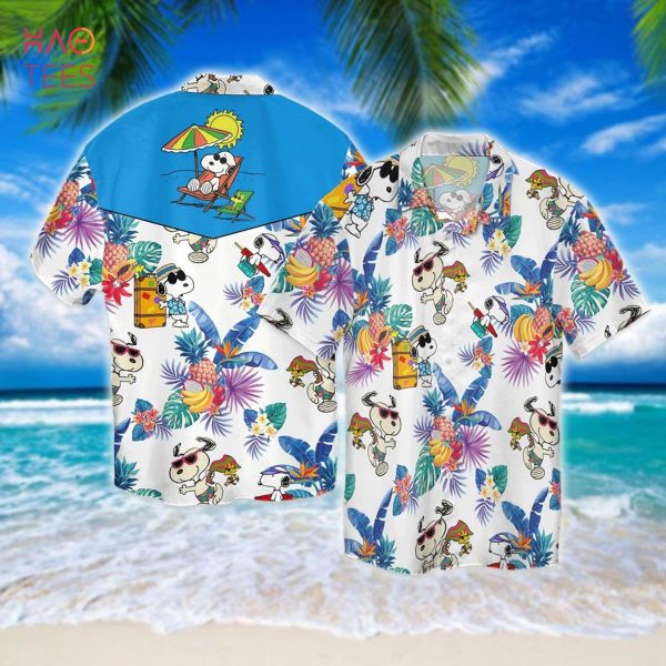 Peanuts Snoopy Gifts Snoopy Tropical Hawaiian Shirt