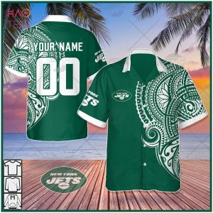 Personalize NFL New York Jets Polynesian Tattoo Design Hawaiian Shirt