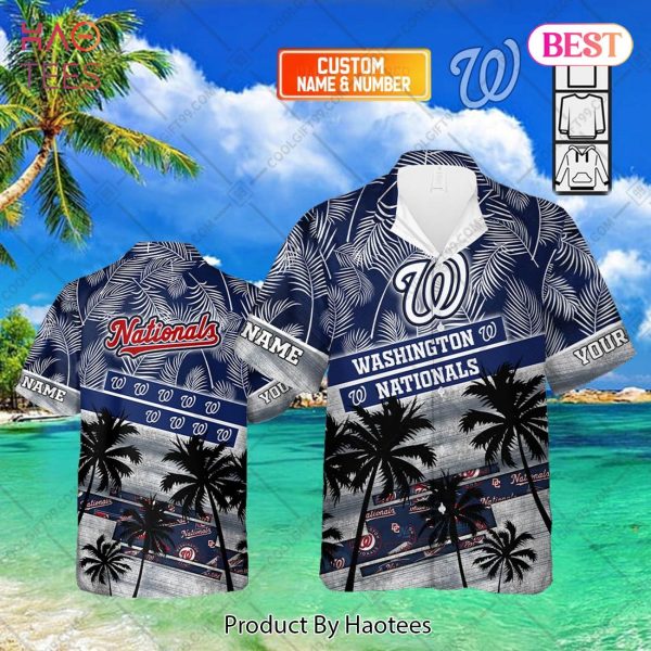 Personalized MLB Washington Nationals Palm Tree Hawaii Shirt