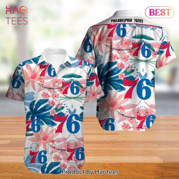 Philadelphia 76ers Hawaiian Shirt Flower summer new design