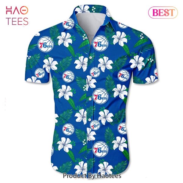 Philadelphia 76ers Hawaiian shirt Tropical Flower summer