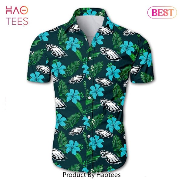 Philadelphia Eagles Hawaiian Shirt Tropical Flower summer