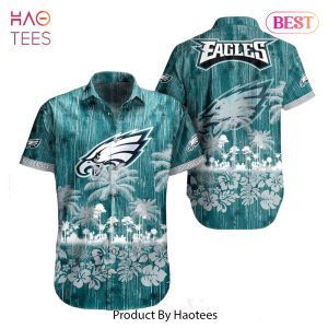 Philadelphia Eagles NFL Hawaii Graphic Tropical Pattern Style Summer Hawaiian Shirt