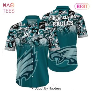 Philadelphia Eagles NFL Hawaiian Shirt Trends Summer Short Sleeve Button Down Shirt For Sports Fans