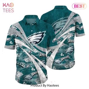 Philadelphia Eagles NFL Summer Hawaiian Shirt Floral Pattern Graphic For Football NFL Enthusiast