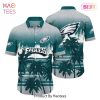 Philadelphia Eagles NFL Summer Hawaiian Shirt Tropical Pattern Graphic For Sports Enthusiast