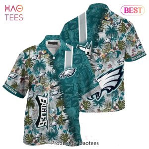 Philadelphia Eagles NFL Team Football Beach Shirt Summer Button Down Hawaiian Shirt Fan Ever