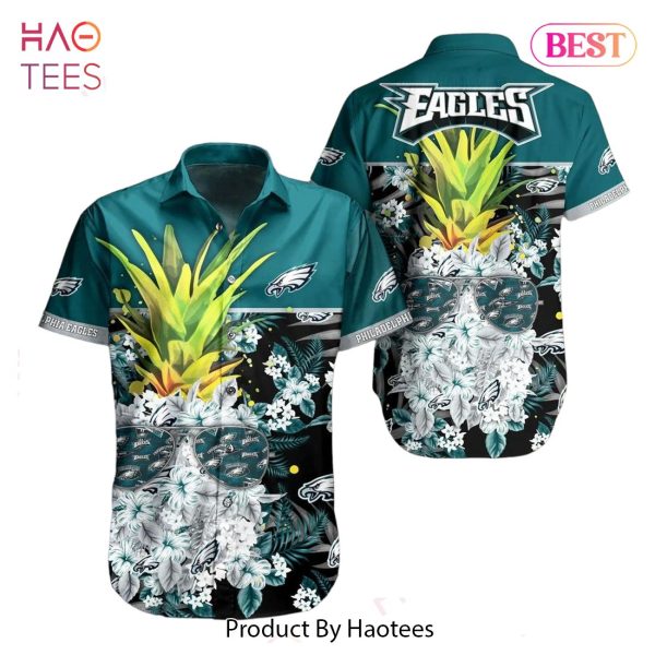 Philadelphia Eagles NFL Tropical Pattern Pineapple Design Hawaiian Shirt New Trending For Men Women