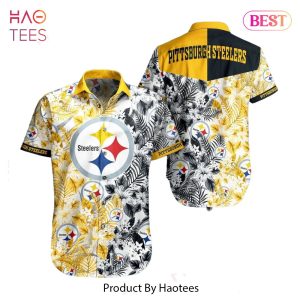 Pittsburgh Steelers NFL Beach Shirt Graphic Floral Pattern Print This Summer Hawaiian Shirt