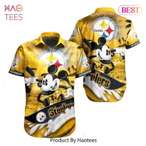 Pittsburgh Steelers NFL Hawaiian Shirt Mickey Graphic 3D Printed Gift For Fans