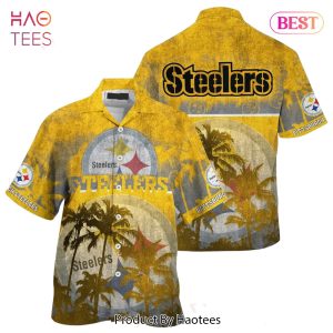 Pittsburgh Steelers NFL Hawaiian Shirt Style Tropical Pattern Hot Trending Summer For Awesome Fans