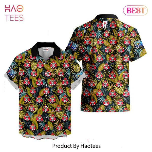 Portgas D Ace Symbol Hawaiian Shirts Custom Anime Merch Clothes for Men Women