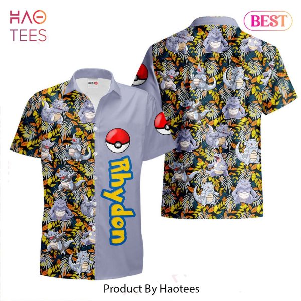 Rhydon Hawaiian Shirts Custom Anime Merch Clothes for Men Women