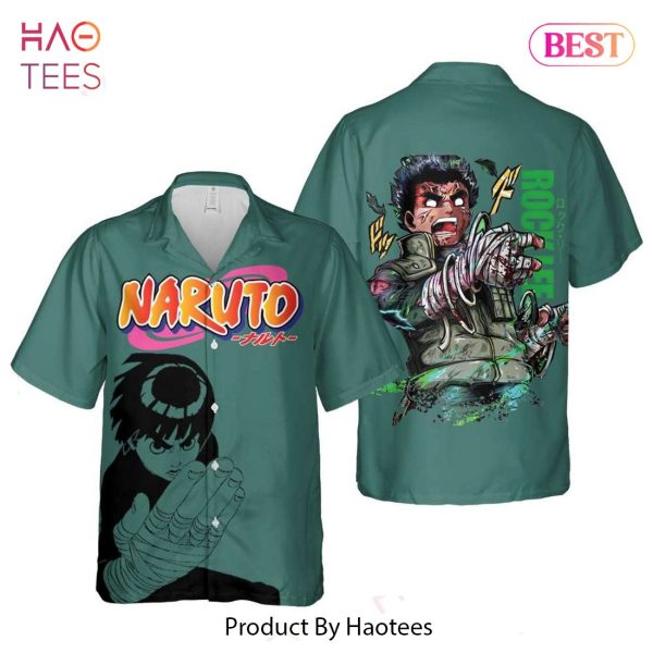 Rock Lee Hawaiian Shirt Naruto Anime Shirt for Men Women