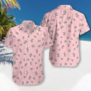 Shark Pattern Pink Hawaiian Shirt