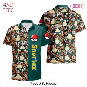 Snorlax Hawaiian Shirts Custom Anime Merch Clothes for Men Women