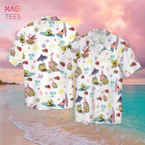 Spongebob Squarepants White Hawaiian Shirt