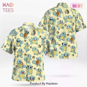 Squirtle Swag Pokeball Hawaiian Shirt Pokemon Anime Shirt for Men Women