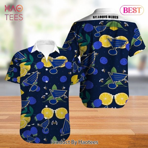 St. Louis Blues Hawaiian Shirt Tropical Flowers summer for fans