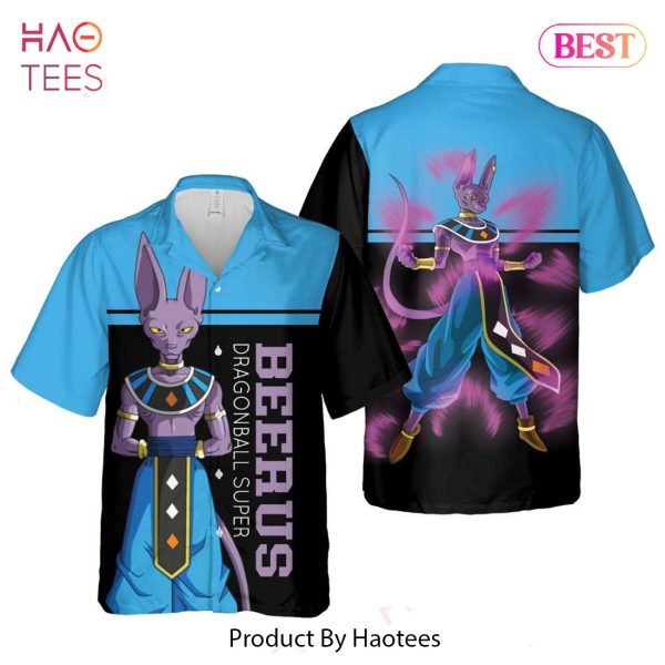 Super Beerus Hawaiian Shirt Dragon Ball Anime Shirt for Men Women