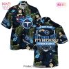 Tennessee Titans Hawaiian Shirt With Tropical Pattern If This Flag Offends You Its Because You Team Sucks