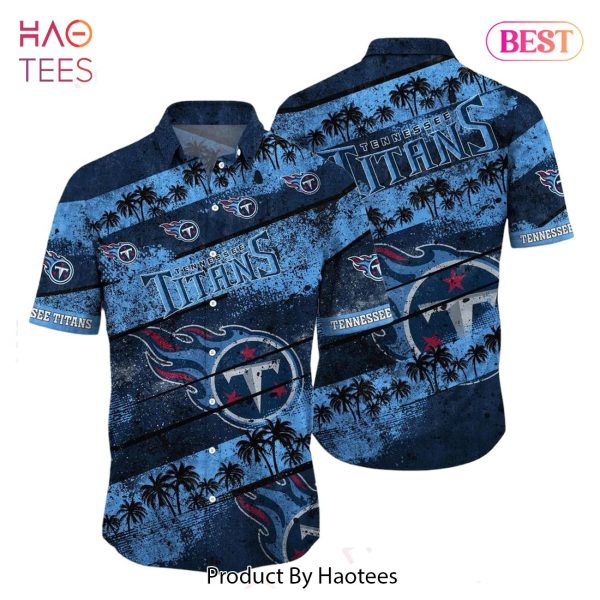 Tennessee Titans NFL Hawaiian Shirt Graphic Tropical Pattern Short Sleeve Summer For Fans