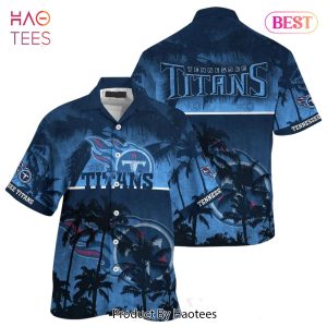 Tennessee Titans NFL Hawaiian Shirt Style Tropical Pattern Hot Trending Summer For Awesome Fans