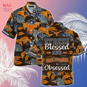 Texas Longhorns  Summer Hawaiian Shirt And Shorts