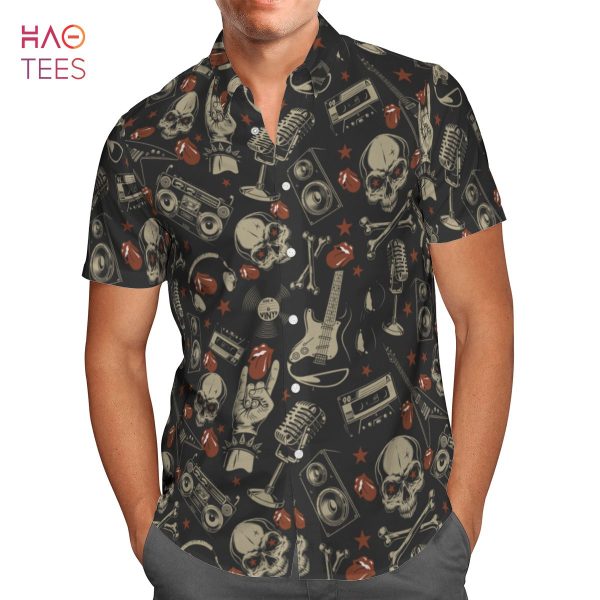 The Rolling Stones Rock AOP Hawaiian Shirt