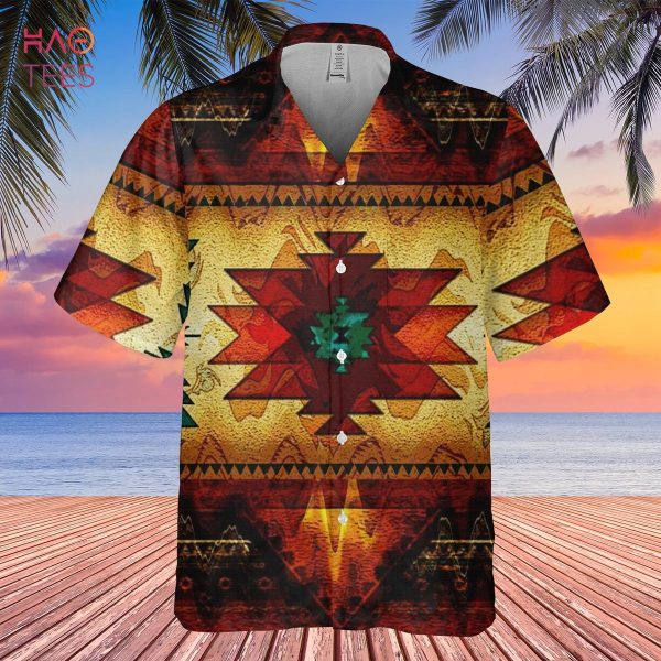 United Tribes Brown Design Native American Hawaiian Shirt 3D New